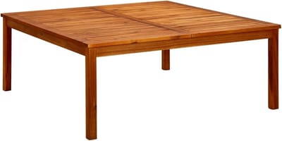 Tuinsalontafel - Balkontafel Terrastafel - Buiten Ontspannen - Massief Hout Uniek - 110x110x45 cm