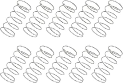 Compressieveren - Kleine veren - Reparatie onderhoud - 304 roestvrij staal - 0.6x10x20mm - Zilver