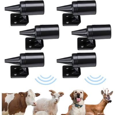 6pcs sifflet ultrason anti gibier, sifflet anti gibier pour voiture, repulsif sanglier, Effective Ultrasound for Roadside Animals noir
