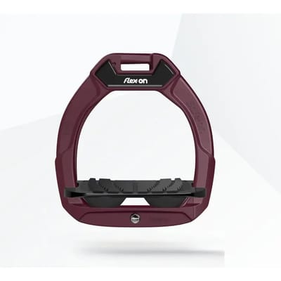 Veiligheidssteunen voor paardrijden Ingelengd Grip Bordeaux/Zwart/Zwart kind Flex-On Safe-On