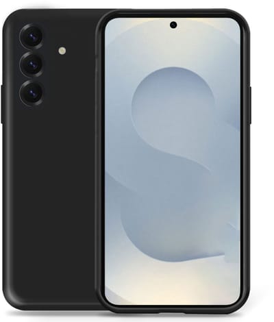 Technow hoesje geschikt voor Samsung S25 - Liquid Back Case Cover Zwart
