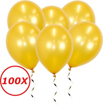 Gouden Ballonnen Feestversiering Verjaardag 100st Metallic Goud Ballon