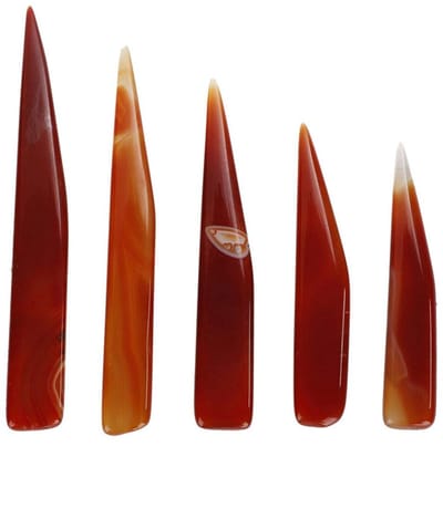 Dailygoods- Agaatmes Vijf Sets - Polijstmiddel voor Goud/Zilver - Natuurproduct - Sieraden Polijsten - Verwijdert Vuil - Glans als Nieuw - Sieradenpolijstmiddel