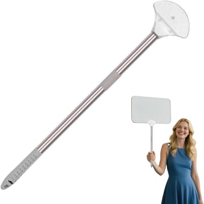 Signaalhouder - Verstelbare Standaard - Evenementen Begeleiding - Telescopische Stang - 52-83 cm - Zilverkleurig