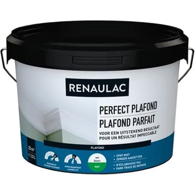 Renaulac Perfect Plafond Verf - Mat - Wit - 2,5l