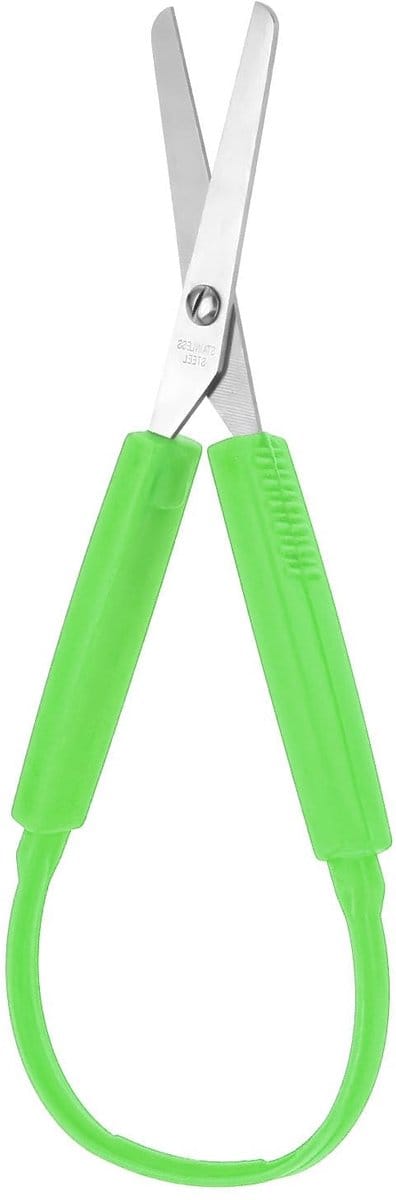 Dailygoods- Veiligheidsschaar met adaptief ontwerp - Mini Ringschaar - Roestvrij staal - 14 cm - Voor kinderen - Onder toezicht gebruiken - Kinderschaar