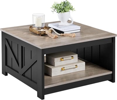 Salontafel Met Opbergruimte - Bijzettafel - Opbergtafel - woonruimte