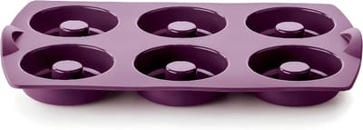 Bakvorm Ring - Donut Bagel - Taarten Bakken - Antiaanbaklaag - 30 x 19 cm - Paars