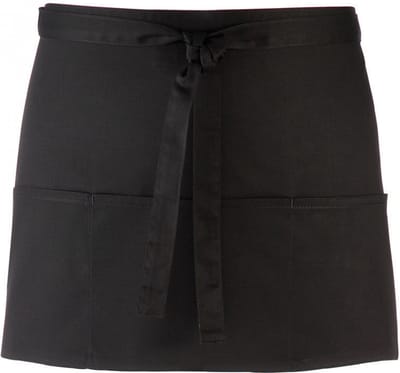 Schort/Tuniek/Werkblouse Unisex One Size Premier Black 65% Polyester, 35% Katoen