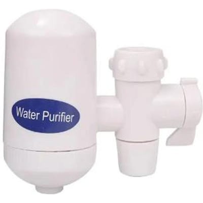 Kraanwaterzuiveraar Wasbare Vervanging Keukenkraan Zeef Waterbesparende Beluchter Mondstuk Kraanfilter Chloor Badkamerarmatuur white