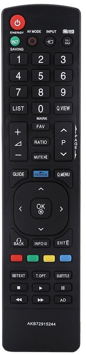 Dailygoody - Vervangende Toetsenbordafstandsbediening - Innovatief - Compact Formaat - Geschikt voor Diverse TV Modellen - Eenvoudige Bediening - Idea