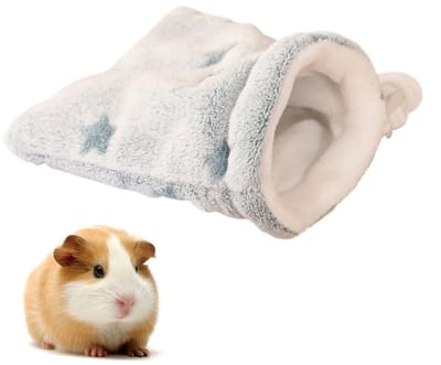 Dailygoods- Slaapzak Kleine Dieren - Flanellen Slaapzak - Ademend Gatenontwerp - Trekkoord - Huisdier Verbergzak - Comfortabel en Koudebestendig - Dierenbed