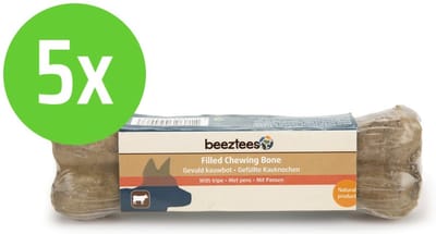Beeztees Gevuld Kauwbot - hondensnack - Pens - 15 cm - 5 Stuks