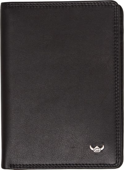 Golden Head Leren identiteitskaarthoesje Polo RFID Protect Ausweisetui 4481 Schwarz zwart