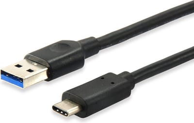 USB-kabel 1 meter USB 3.2 Gen 2 (3.1 Gen 2) USB A USB C Zwart
