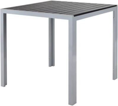 Tuintafel - Aluminium - Voor binnen en buiten - Vierkante vijzettafel tuin - Bistrotafel - Eettafel - Hitte- en Weerbestendig - Groen