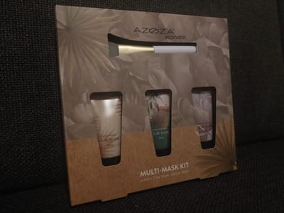 Azoza Ecohabit Beauty Cadeauset - 4-delige Gezichtsverzorging Geschenkset | 3x Kleimasker Gezicht + 1x Siliconen Kwast - Beautycadeau
