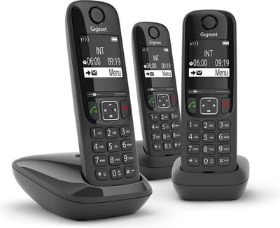 Gigaset AS690 Trio DECT-telefoon Zwart Nummerherkenning