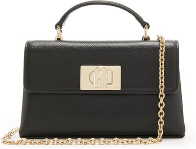 Furla Kleine Schoudertas / Crossbodytas Leer - Furla 1927 - Zwart