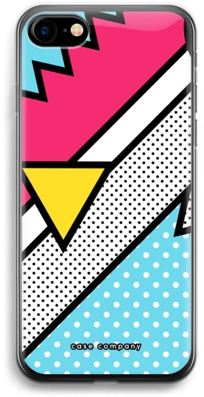 Case Company® - Hoesje geschikt voor iPhone SE 2020 hoesje - Pop Art #3 - Soft Cover Telefoonhoesje - Bescherming aan alle Kanten en Schermrand