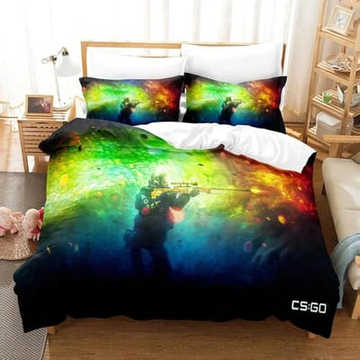 Schietspel Csgo Beddengoed Set Dekbedovertrek Slaapkamer Dekbedovertrekken Eenpersoons Tweepersoons Kingsize Dekbedovertrek Hometextiel EU single(135x200cm)