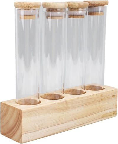 Single Use Koffiebonen Bewaarcontainer van Massief Hout - Stabiel en Luchtdicht voor Koffiebonen, Keukenaccessoire, Koffieliefhebbers
