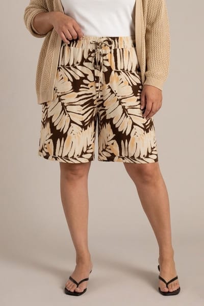 YEST CURVE Jaiyenna Essential - Coffee Brown/Multi-C - maat X-0(44)