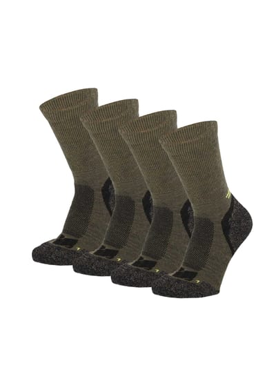 Morethansocks - Hiking Sokken - Merino Wol - Maat 35 t/m 47 - 4-Paar - Wandelsokken - Wandelsokken heren - Wandelsokken dames