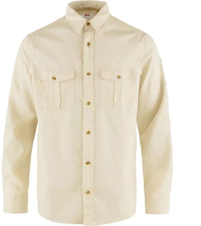 Fjällräven Övik Travel Overhemd Met Korte Mouwen Beige S Man