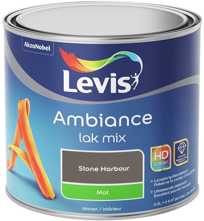 Levis - Ambiance Lak Mat Mix - Stone Harbour - Mengverf - 0,5 L