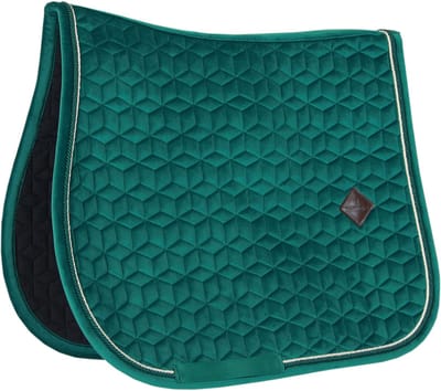Kentucky Horsewear - Zadeldek - Velvet - Donkergroen - Zadeldek Dressuur