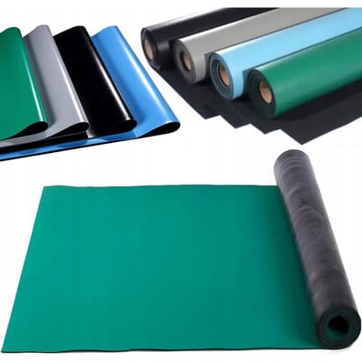Rosfix Antistatische ESD Matrol - Hoge Bescherming - 0,6m X 10m, 2mm, Natuurrubber