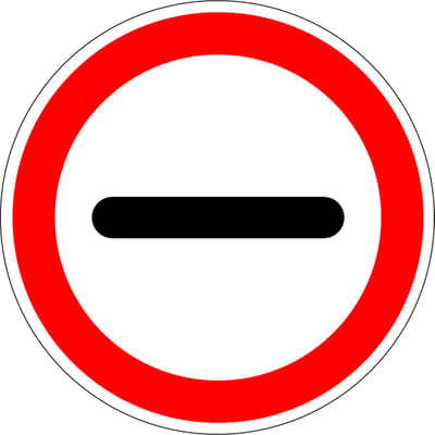 Stoppen sticker, F10 100 mm
