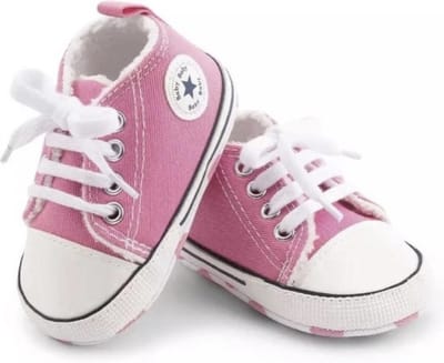 Steppies Babyschoentjes - Roze - Zachte Zool Antislip - Maat 16-17 (0-6 maanden, 11 cm) - Babyslofjes
