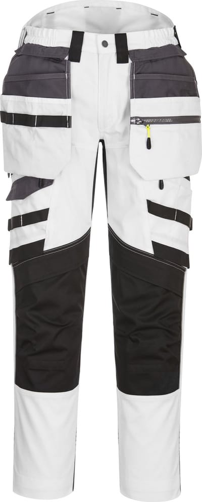 Portwest DX4 Broek met afneembare holsterzakken DX440 - Wit/Grijs - 28