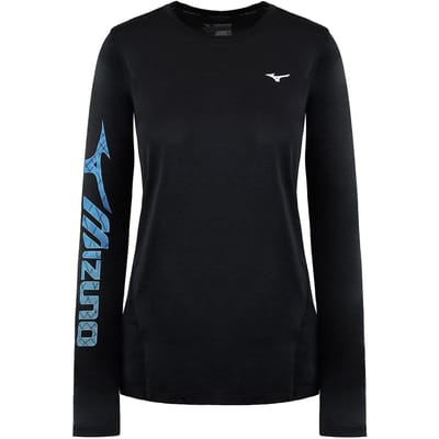 Mizuno Impulse Core Graphic Heren Zwart Top