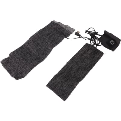 Clothes Heating Pad 3 Gears 2 in 1 Carbon Fiber USB Powered Warmer Pad for Skiing black