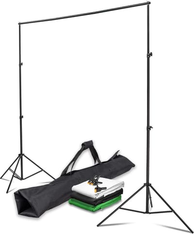 Professioneel Achtergrondsysteem voor Studio en Thuisfotografie met 3 Kleuren