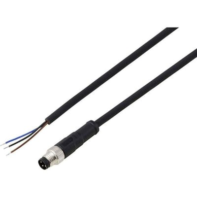 TRU COMPONENTS TC-13752016 Aansluitkabel M8 x 1 Aantal polen (sensoren): 3 Stekker, recht 2 m 1 stuk(s)
