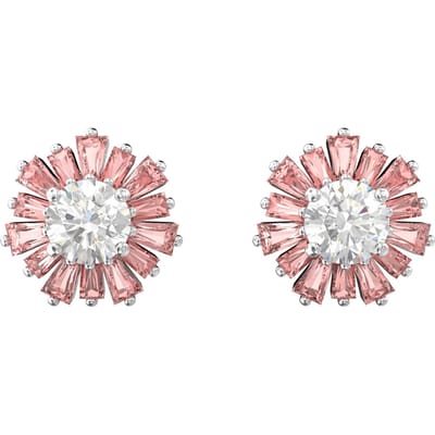 Swarovski Sunshine Rhodium Plated Roze Oorbellen Damesoorbellen 5642962 Box (Random Color) white