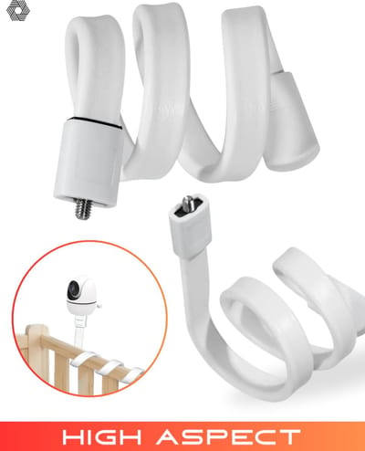 Babyfoonhouder – Flexibele Babyfoon Statief – Veilige Camera Houder – Zwanenhals – Universele Babyfoon Standaard – Veilige Bevestiging – Geschikt voor Babyfoons en Camera's