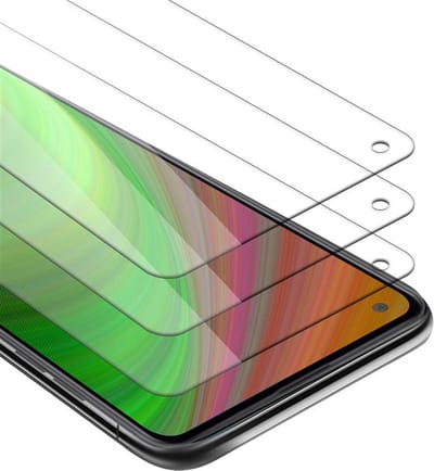 Cadorabo 3x Screenprotector geschikt voor Samsung Galaxy A21 - Beschermende Pantser Film in KRISTALHELDER - Getemperd (Tempered) Display beschermend glas in 9H hardheid met 3D Touch