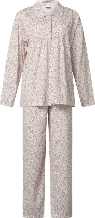 Lunatex - klassieke dames pyjama 124245 - 100% katoen - roze - maat M