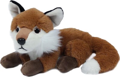 Pia Soft Toys Knuffeldier Vos - zachte pluche stof - lichtbruin - premium kwaliteit knuffels - 16 cm - Vossen