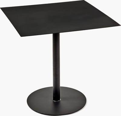 Serax Bea Mombaers bistrotafel 02 vierkant in metaal 78x78x74cm zwart
