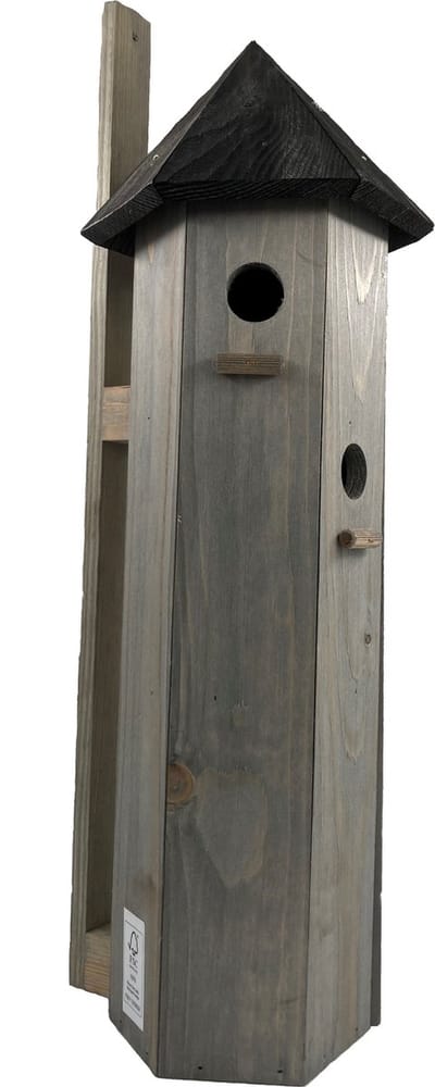 GARDEN SPIRIT Vogelhuisje Mus 20 x 22 x 57 cm. Nestkast met 3 nestjes