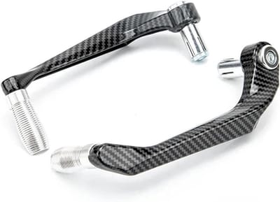 Motorfiets Handkappen - Stuur Beschermers - Veiliger Rijden - Aluminiumlegering - 7/8 inch stuur - Zilver