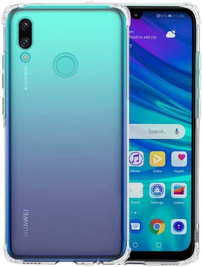 Schokbestendig Back Cover Hoesje - Shockproof Telefoonhoesje - Geschikt voor Huawei P Smart 2019 - Transparant