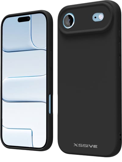 Xssive - Hoesje geschikt voor iPhone Air - Siliconen Case - Dun Hoesje - Zwart