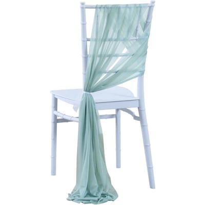 10/50 stuks 17x250cm Glanzende Chiffon Stoel Sjerpen Set Sjerp Gaas Bruiloft Stoelhoezen Lint Bruiloftsfeest Gangpad Stoel Decoratie 10 pcs